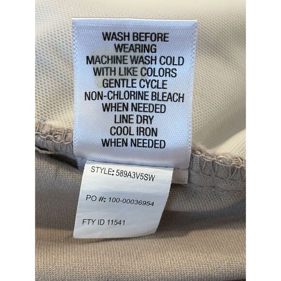 Studio Works Women's size 18 WS Pants Beige Pull-On Waistband Pockets - Picture 5 of 5